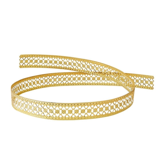3.28Feet Gold Gallery Wire Iron Gallery Bezel Wire Double Pattern Gallery Wire 30mm Wide Decorative Pattern Wire Bezel Strip for DIY Jewelry Making CraftGolden