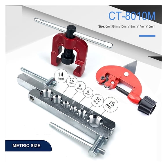 3-28mm Tube Cutter Flaring Tool Kit Tube Expander Expansion Mouthparts Pipe Cutter Reamer Device For Copper Tube Flaring Tools ,Easy to Operate