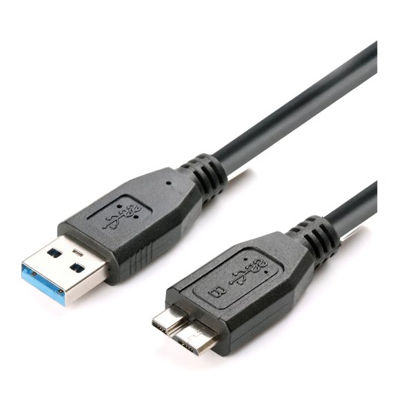 3.2FT USB 3.0 A to Micro B Cable, 5Gbps High Speed Data Transfer Cord for External Hard Drive HDD SSD, Portable Hard Disk Box, DSLR Camera, Compatible with WD Seagate Toshiba Samsung External Drives