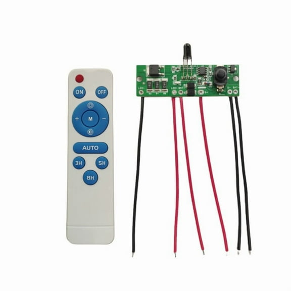 3.2V 3.7V Solar Street Light Control Panel Circuit Board with Remote Control Solar Street Light Driver Board,1 x Circuit board 1 x Remote control,As Shown