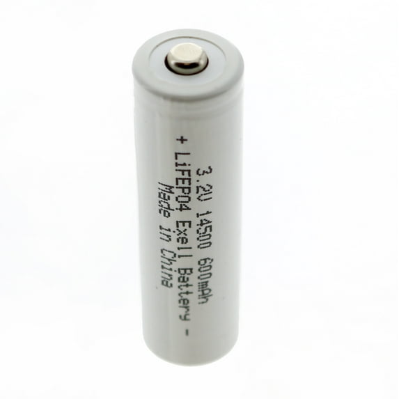 3.2V 600mAh LiFePO4 Size AA 14500 Solar Light Battery