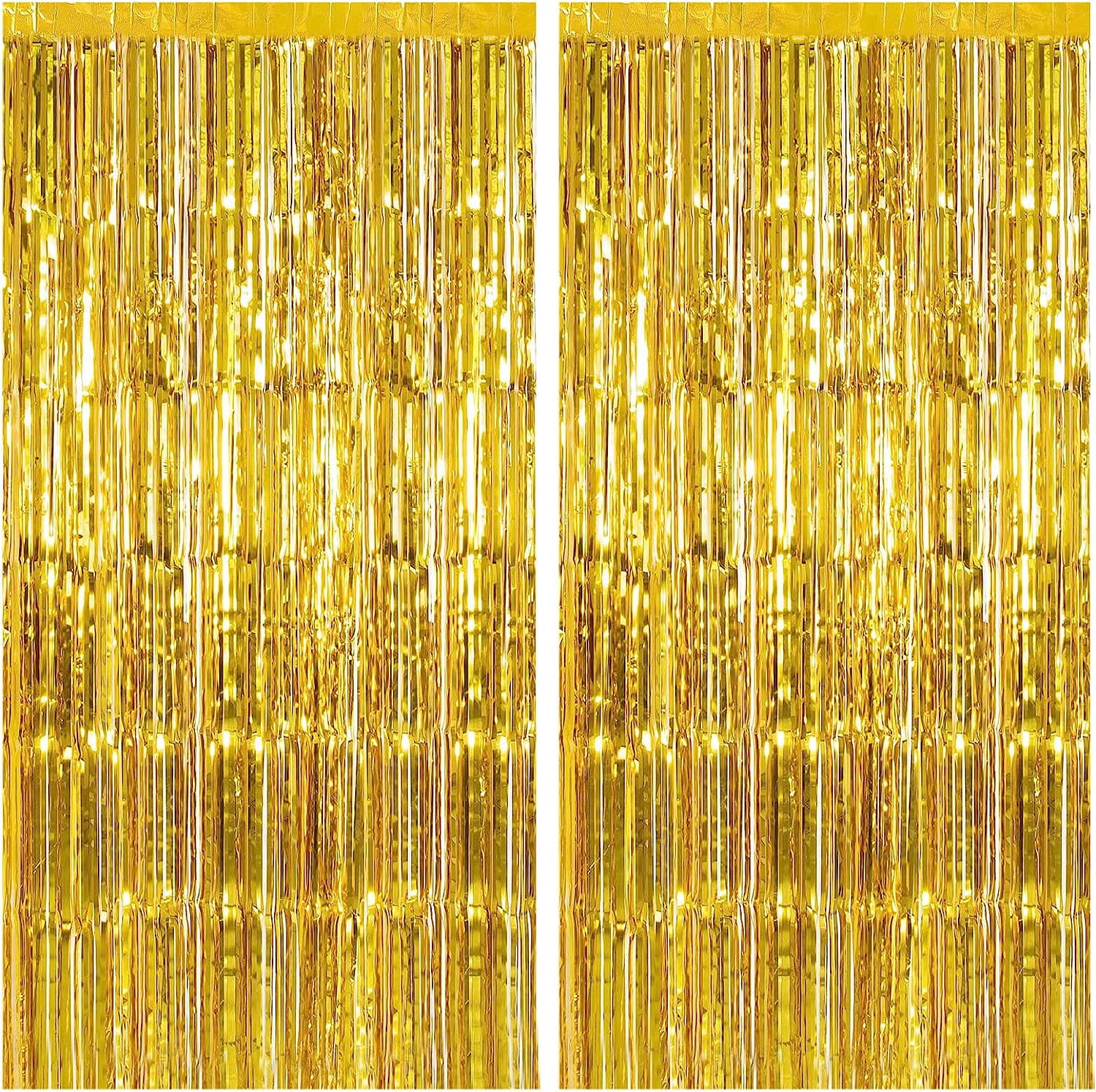 3.2X9.8ft Foil Curtain Backdrop Silver Metallic Tinsel Foil Fringe Curtains Photo Booth Props