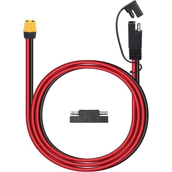 3.2ft 12awg Xt60 Female To Sae Extension Cable With Sae Connector For Lipo Battery Portable Power Station Solar Generator