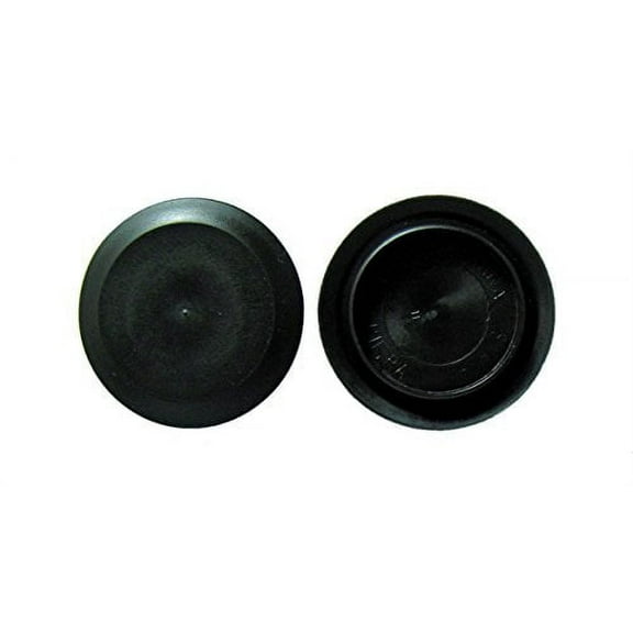 3 3.0 inch Flush Mount Black Plastic Body and Sheet Metal Hole Plug Qty 5 by Caplugs