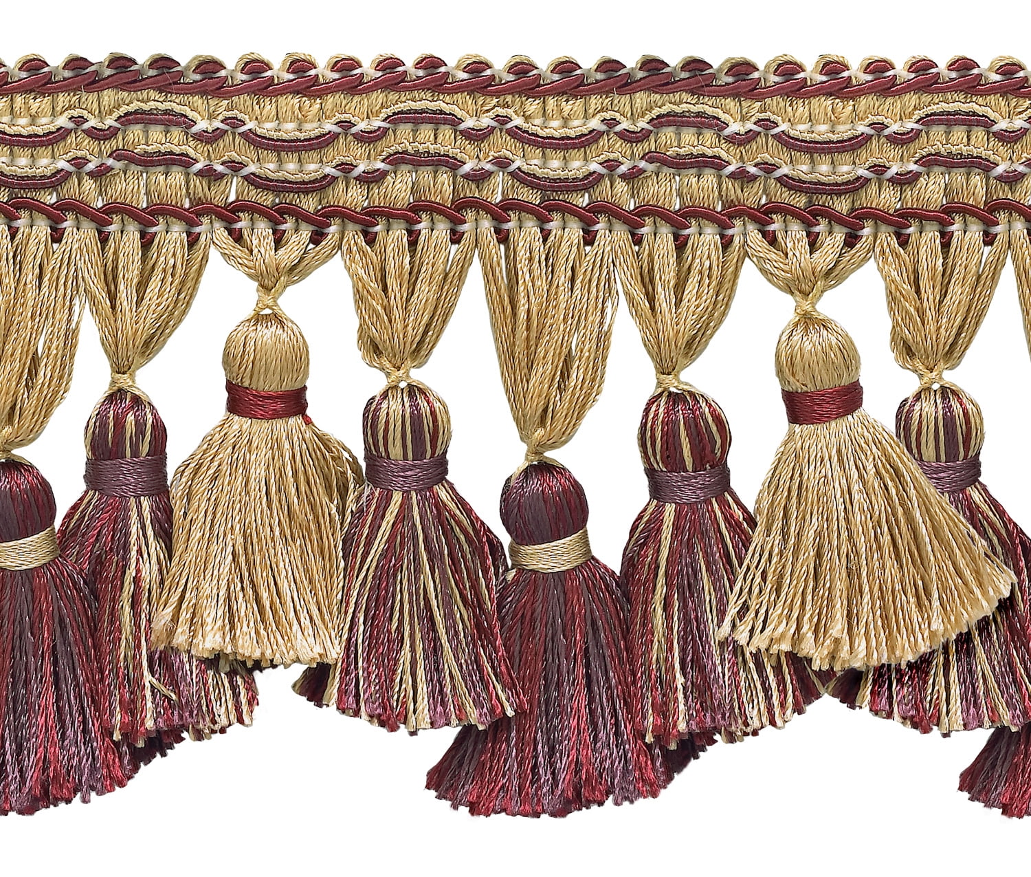 Perial Co Gold Rhinestone Fringe Trim Sold by the Yard 18 inches