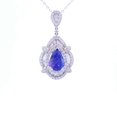 thumbnail image 1 of 3 3/4 Carat Tanzanite Pendant in 18K White Gold, 1 of 1