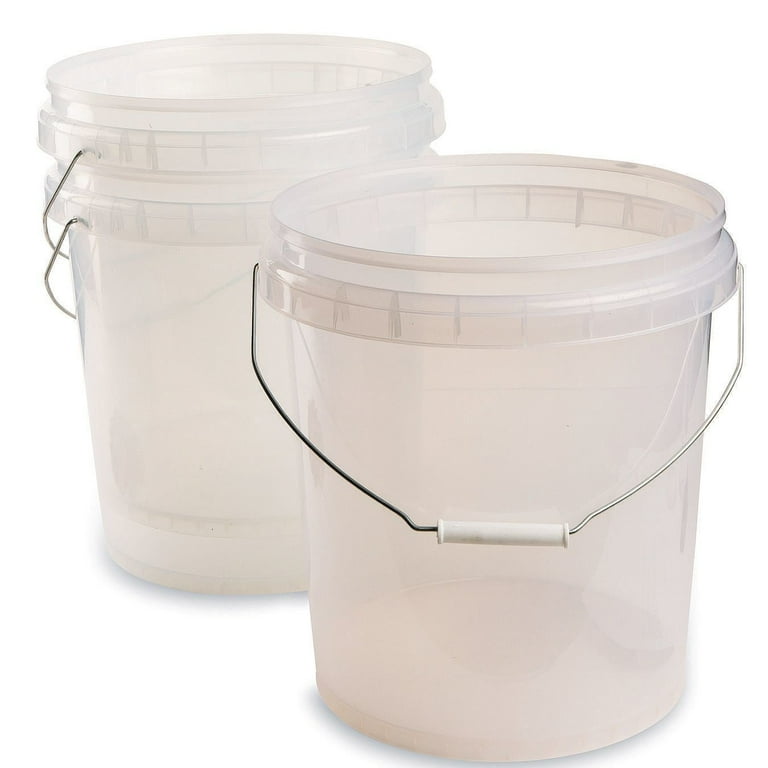 3 3 4 Gallon Clear Buckets Pack of 3 Walmart
