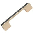 thumbnail image 1 of 3-3/4 in. Center Embossed Leather Strip Cabinet Pulls, Satin Gold, 1 of 3