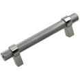 thumbnail image 1 of 3-3/4 in. Screw Center Solid Steel Knurled Euro Bar Pull, 1 of 6