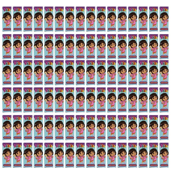 3 3/4" x 1 1/2" Bulk 96 Pc. 4-Color Dora the Explorer Crayon Boxes