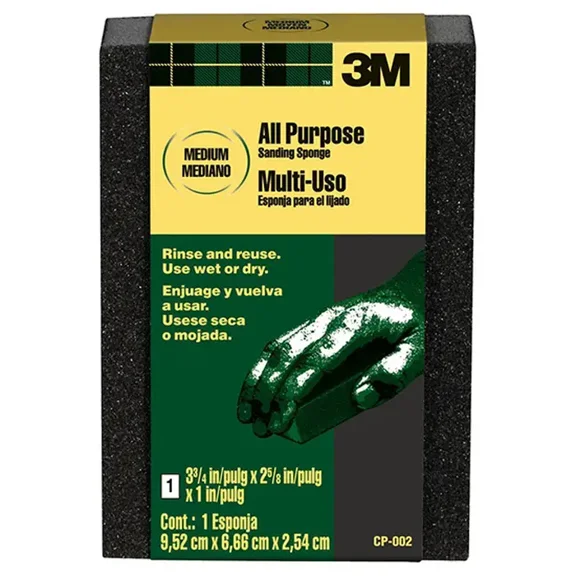 3-3/4" x 2-5/8" x 1" 3M CP002 Pro-Pak Sponge, Medium