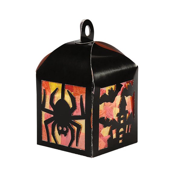 3 3/4" x 7 3/4" Halloween Lantern Tissue Acetate Craft Kit - Makes 12