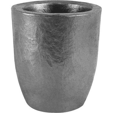 #3-3.5KG Premium Black Silicon Carbide Graphite Crucibles Cup Furnace Torch Melting Casting Refining for Aluminum, Gold, Silver, Copper, Brass Withstand 1800 ℃/3272℉
