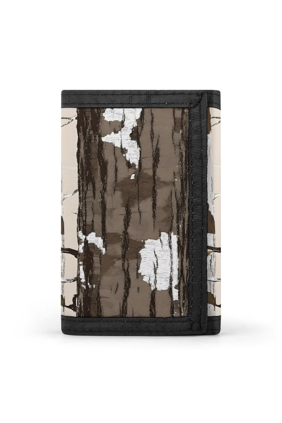 3.35in Three-Fold Wallet Is Compact In Size Convenient To Carry Easy To Open And Close And Durable Woods Camouflage Tan_3