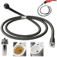 thumbnail image 1 of 3.3/6.6/9.9 Ft Electric Drain Dredging Spring, Heavy-Duty Drain Auger Snake Cable with Drill Adapter, Flexible Plumbing Clog Remover for Kitchen, Bathroom, Toilet, Shower Sink & Pipe, 1 of 7