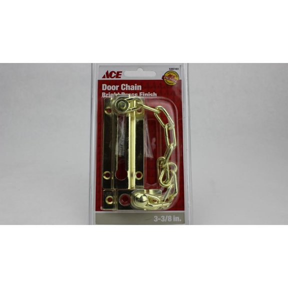 3-3/8" BRIGHT BRASS DOOR CHAIN LOCK ACE Chain, Rope, & Cable 5302161