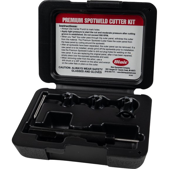 Blair BLR-11082KX (3) 3/8" Cutters, Arbor  W/ Standard Pilot & Extra Cutters
