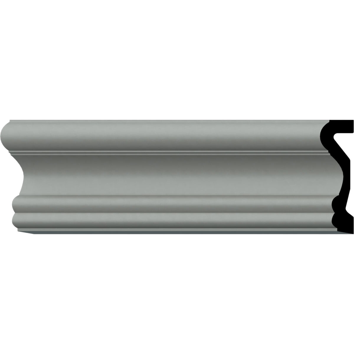 White Polyurethane Chesterfield Crown Panel Moulding