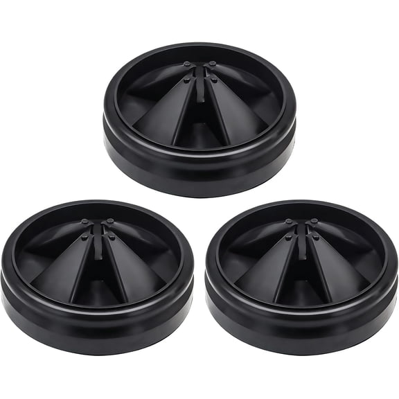 3-3/8 Inch Garbage Disposal Splash Guard, Upgraded Quiet Collar Sink Baffle Drain Plug, Replacement for InSinkErator Evolution Series, KitchenAid, Kohler, Waste King, Reduces Noise- 3 Pack