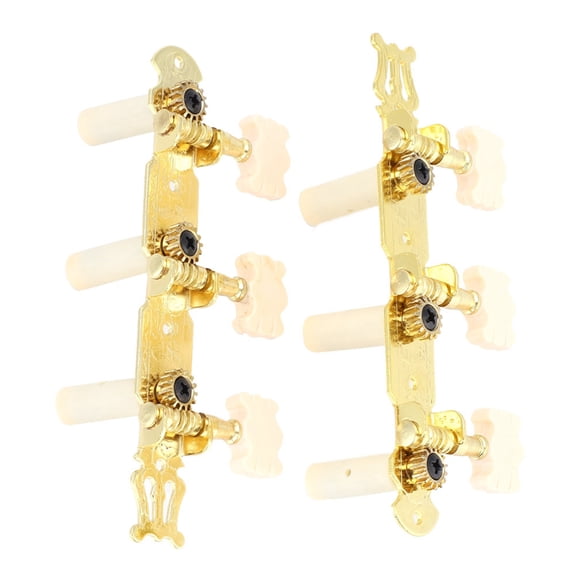 3+3 AcrylicClassical Guitar String Tuning Peg Tuners Machine Heads Gold