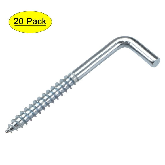 3.3" Ceiling Hooks Cup Hook Fine Carbon Steel Screw-in Hanger for Indoor and Outdoor Use 20Pack