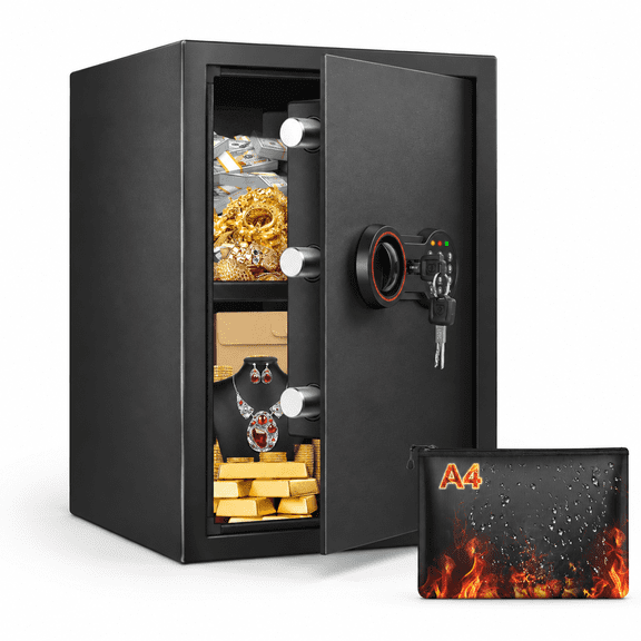3.3 Cub Large Home Safe Box with Waterproof Bag, 19.7 Inch Tall