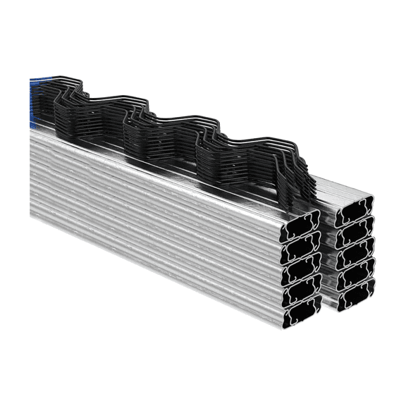 3.3 FT Greenhouse Lock Channel and Spring Wires Kit,20 Set Galvanized Steel Channel for Poly Plastic Film & Shade Cloth, Wiggle Wire Attachment for High Tunnel DIY Greenhouse