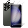 thumbnail image 1 of 3 Pack Camera Lens and Screen Protector for Samsung Galaxy S23 5G (6.1") Tempered Glass, 1 of 8