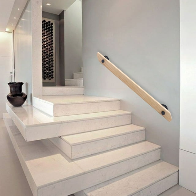 3.3 Ft Home Stair Hand Corridor Railing Wood Handrail Banister Rail ...