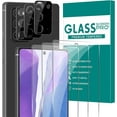 thumbnail image 1 of [3+3 Pack] Glass Screen Protector for Samsung Galaxy Note 20 with Camera Lens Protector, 3D Curved, 6.7 inch 9H Tempered Glass for Galaxy Note 20 Glass Screen Protector, 1 of 7