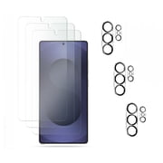 [3+3 Pack]KICOCOC for Samsung Galaxy S26 Ultra Screen Protector with Camera Lens Protector,Sensor Protection,Case Friendly Tempered Glass Film[9H Hardness] for Samsung Galaxy S26 Ultra