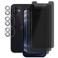 thumbnail image 1 of (3+3) for iPhone 12 (6.1") (3 Pack) Anti Spy Private Tempered Glass Film Privacy Screen Protector and (3 Pack) Camera Lens Protector [Not Affect Flash], 1 of 8