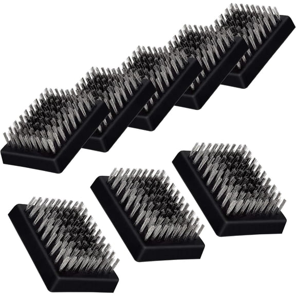 3.3" x 2.5" Grill Brush Heads Set of 8, Grill Cleaning Brush Replaceable Heads, Barbecue Cleaner Refill