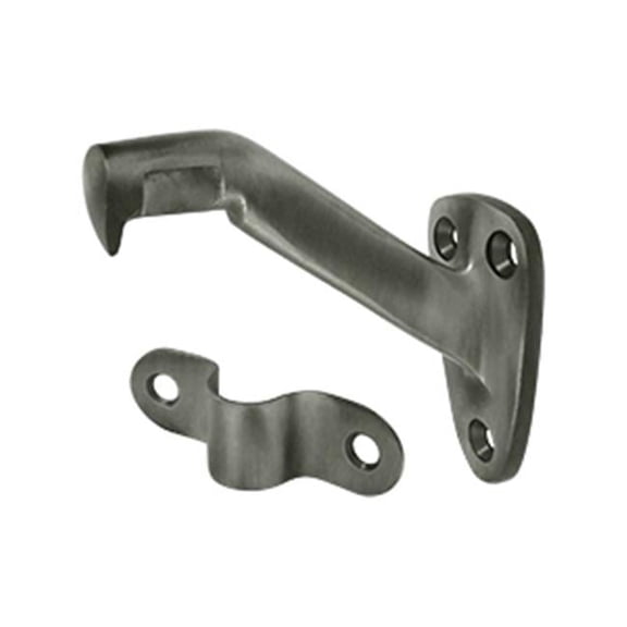 3.31 in. Projection Hand Rail Brackets, Antique Nickel - Solid