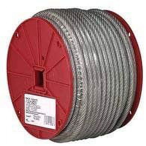 Campbell 3/32"-7x7 Coated Cable Reel - 250 Ft Per Reel, Multicolor