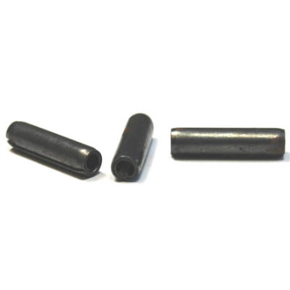 3/32 x 3/4" Coiled Spring Pins / Medium Duty / Steel / Thermal Black & Oil - 5000 Piece Carton
