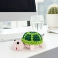 thumbnail image 1 of 3.34" Funny Mini Crochet Sea Turtle, Handmade Crocheted Positive Turtle Doll with Card, Novelty Gifts for Inspirational, for Birthday Gifts & Party Decoration, 1 of 7