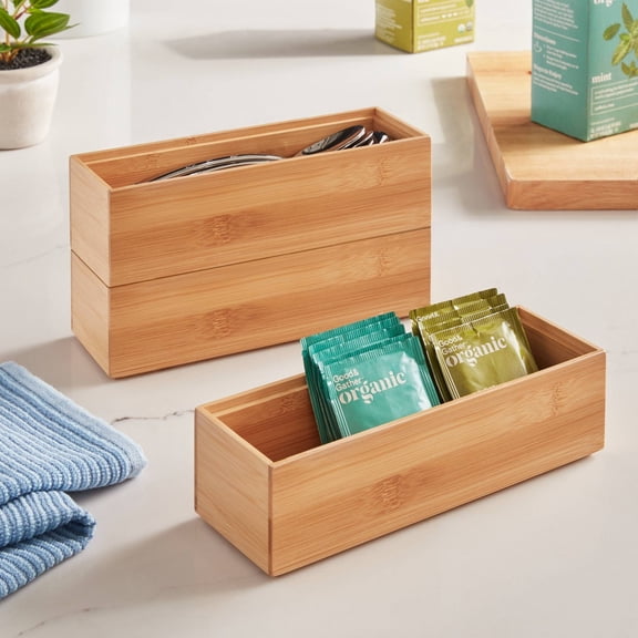3"x9" Natural Kitchen Drawer Organizer