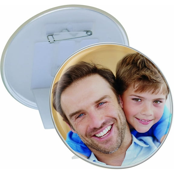 3.375" Circle Snap-in Photo Button/Frames - Pack of 300