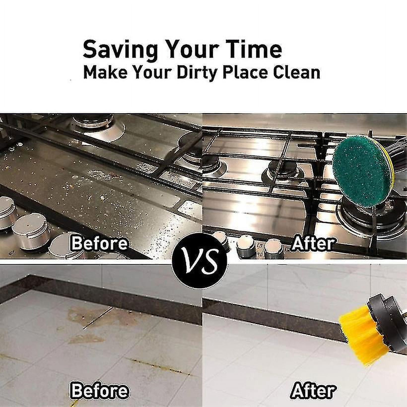 337pcs Drill Brush Scrub Pads Power Scrubber Cleaning Kit All