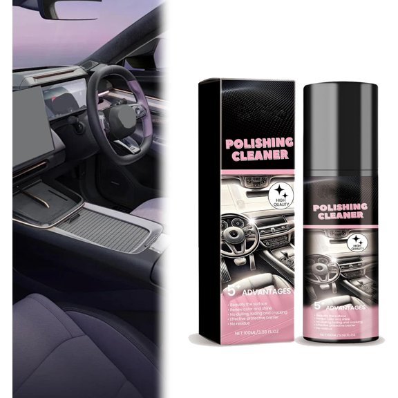 3.38 FL.OZ Car Interior Cleaner, Polishing Spray,Total Vehicle Interior Detailer Spray Rejuvenation, Anti-Aging,Suitable For Automobiles