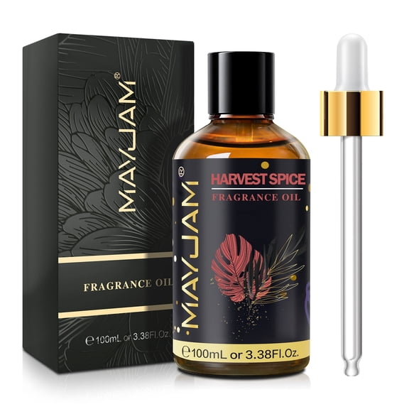 3.38 Fl Oz Harvest Spice Aromatherapy Oils for Diffuser, Home, Air Freshening Diffuser Oil Scents for Fragrance, Laundry, Candle Making, Humidifiers