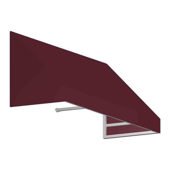 3.38 ft. New Yorker Window & Entry Awning, Burgundy - 24 x 42 in.