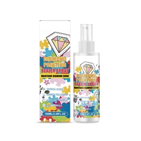 3.38oz Diamond Clear Diamond Art Sealer Spray,Anti Yellowing FastDry Waterproof Fixative,Protective Coating for Finished Handmade Art Craft Works