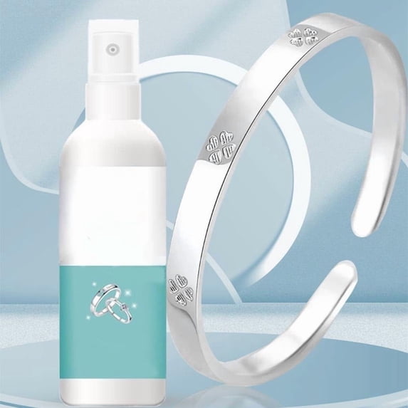 3.38oz Jewelry Polish Cleaner Spray, Fast-Acting Tarnish Remover for Silver, Gold & Diamonds, Gentle Formula, No Scrubbing, Restores Shine & Sparkle