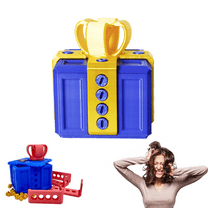 3.39"x3.39"x3.62" Width Annoying Gift Box, Prank Screw Box, 3d Printed Funny Gift Box, 8cm Really Prank Gifts Box with Screws, Surprise Novelty Gifts for Christmas, Halloween, Festival,Blue