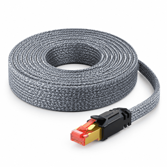3.3FT 1 Cat 8 Braided Heavy Duty High Speed Ethernet Network Patch Cable