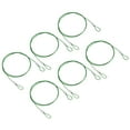 thumbnail image 1 of 3.3Ft 1.5mm Dia Safety Cable Lock Steel Stage Lighting Security Wire Rope, Green 6 Pack, 1 of 6