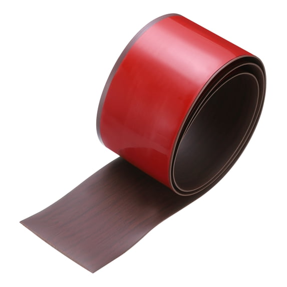 3.3Ft Floor Transition Strip Self Adhesive, 3" Wide Floor Cover Strip Flat Divider Strip, Red Oak