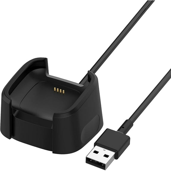BICMICE 3.3Ft USB Charger Dock for Fitbit Versa 2 Smartwatch, Replacement Charging Cable, Anti-Slip Design